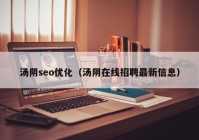 湯陰seo優(yōu)化（湯陰在線(xiàn)招聘最新信息）